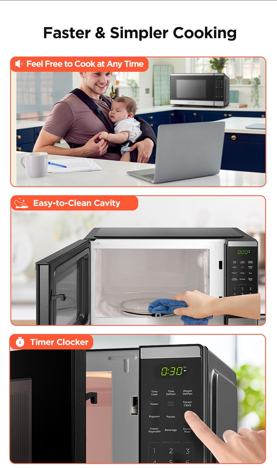 BLACK+DECKER 0.9 Countertop Microwave Oven, gift, 0.9 Cu Ft, 6 Auto Menus, Child Lock, Memory Function, 10 Power Levels, Easy One-Touch Start, Digital Panel, Jumpstart, Gift, New Arrivals BLACK+DECKER 0.9 Countertop Microwave Oven, gift, 0.9 Cu Ft, 6 Auto Menus, Child Lock, Memory Function, 10 Power Levels, Easy One-Touch Start, Digital Panel, Jumpstart, Gift, New Arrivals