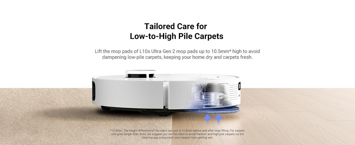 【New Arrivals】DREAME L10s Ultra Gen 2 Robot Vacuum and Mop, 10,000Pa Suction, MopExtend Tech, All-in-One Base Station, 75 Days Auto-Empty, Mop Self-Washing&Drying, Smart Obstacle Avoidance, Carpet Cleaning
