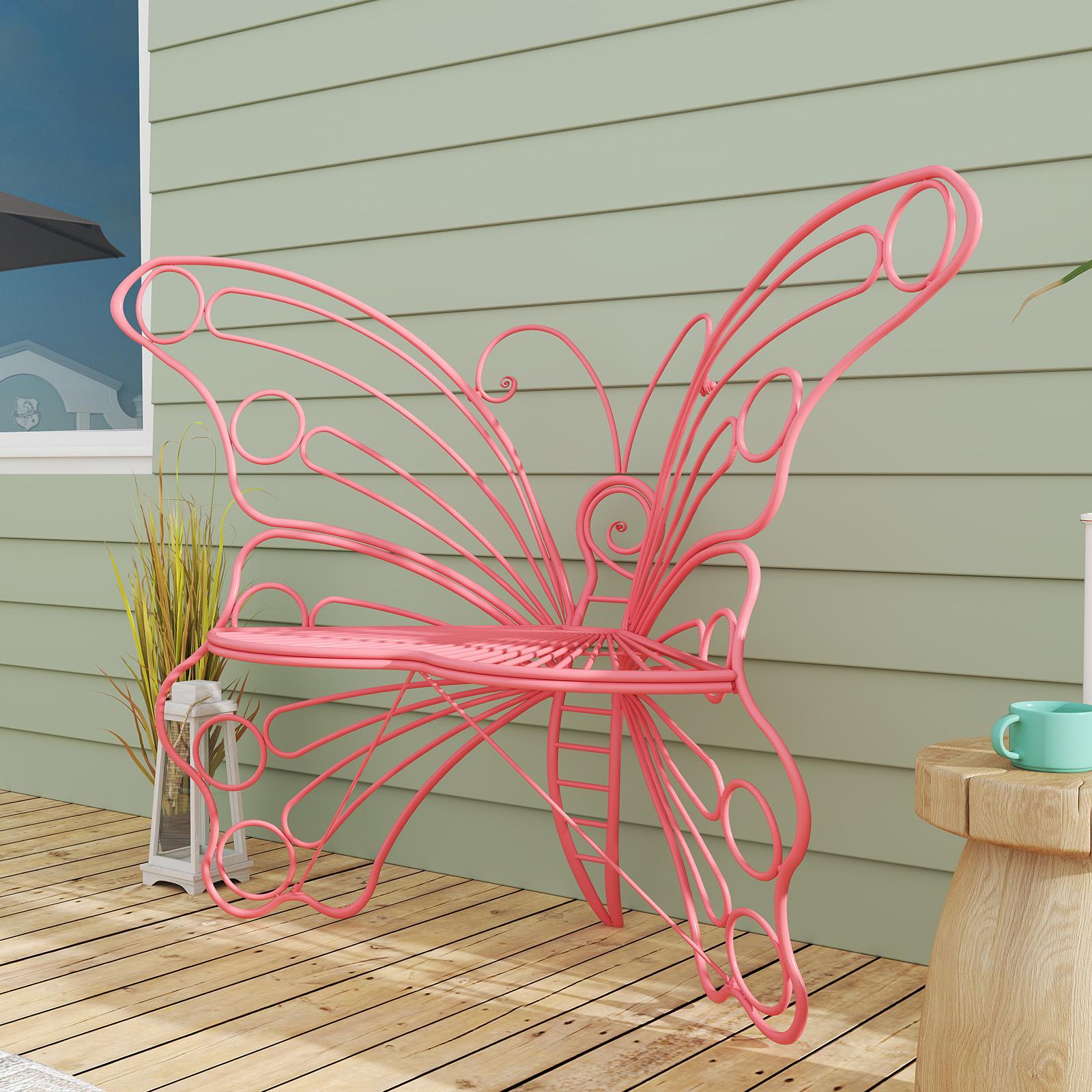 [SummerVibes]HLR，Outdoor Metal Butterfly Chairs, Y2K Aesthetic, Boho & Cottagecore Style, Seating for Patio, Garden, Backyard, Cute & Sturdy for Plant Lovers, Families, Teens tiktokshopspringglowup,summervibes