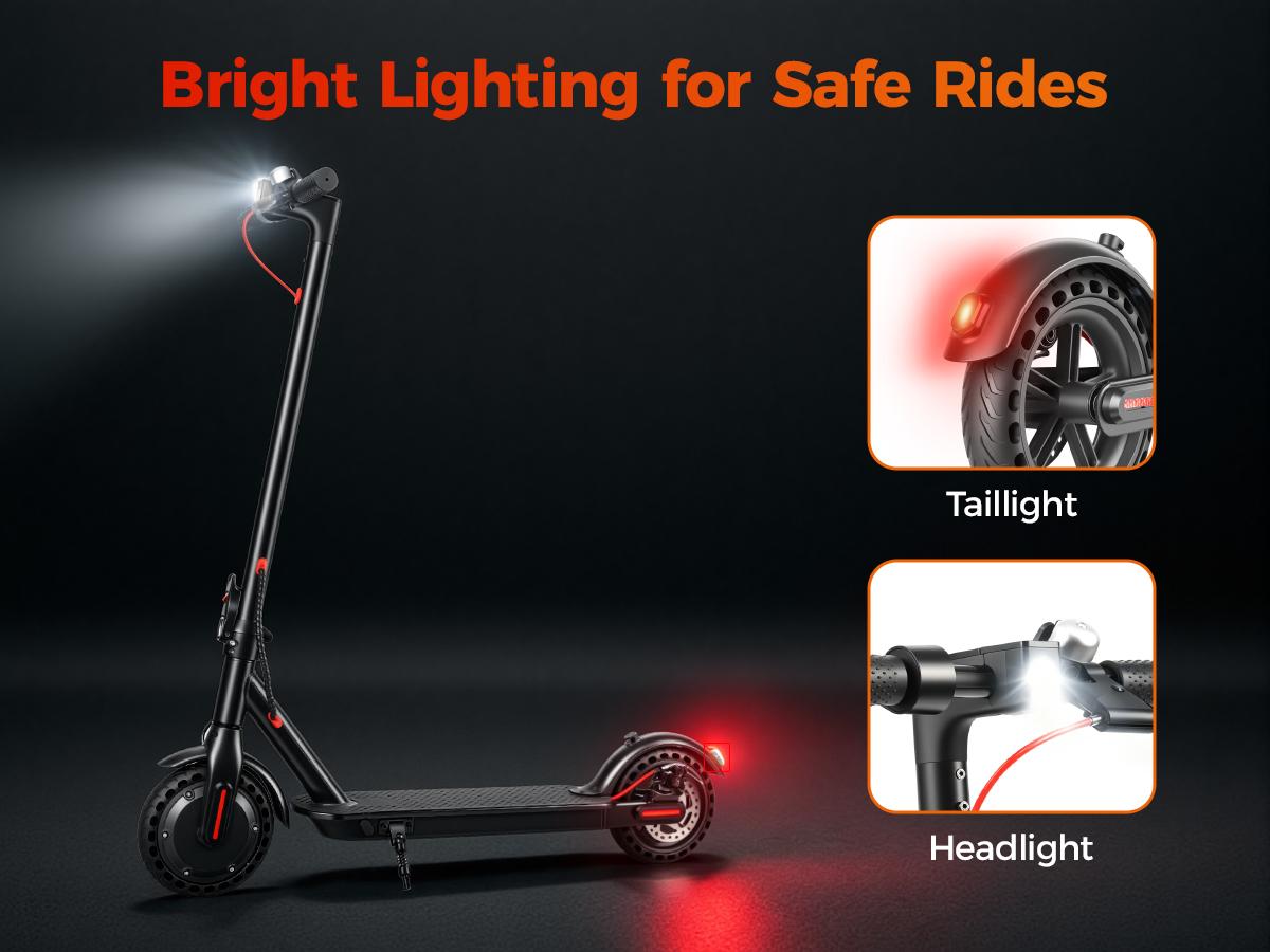 Electric Scooter, 19 MPH Max Speed, 21 Miles Range, 350W Motor, Long Range Battery, 8.5'' Solid Tires, Climbable, Dual Brakes, App, Foldable Portable Commuter Scooter, Perfect Gift for Adults Teens Electric Scooter, 19 MPH Max Speed, 21 Miles Range, 350W Motor, Long Range Battery, 8.5'' Solid Tires, Climbable, Dual Brakes, App, Foldable Portable Commuter Scooter, Perfect Gift for Adults Teens