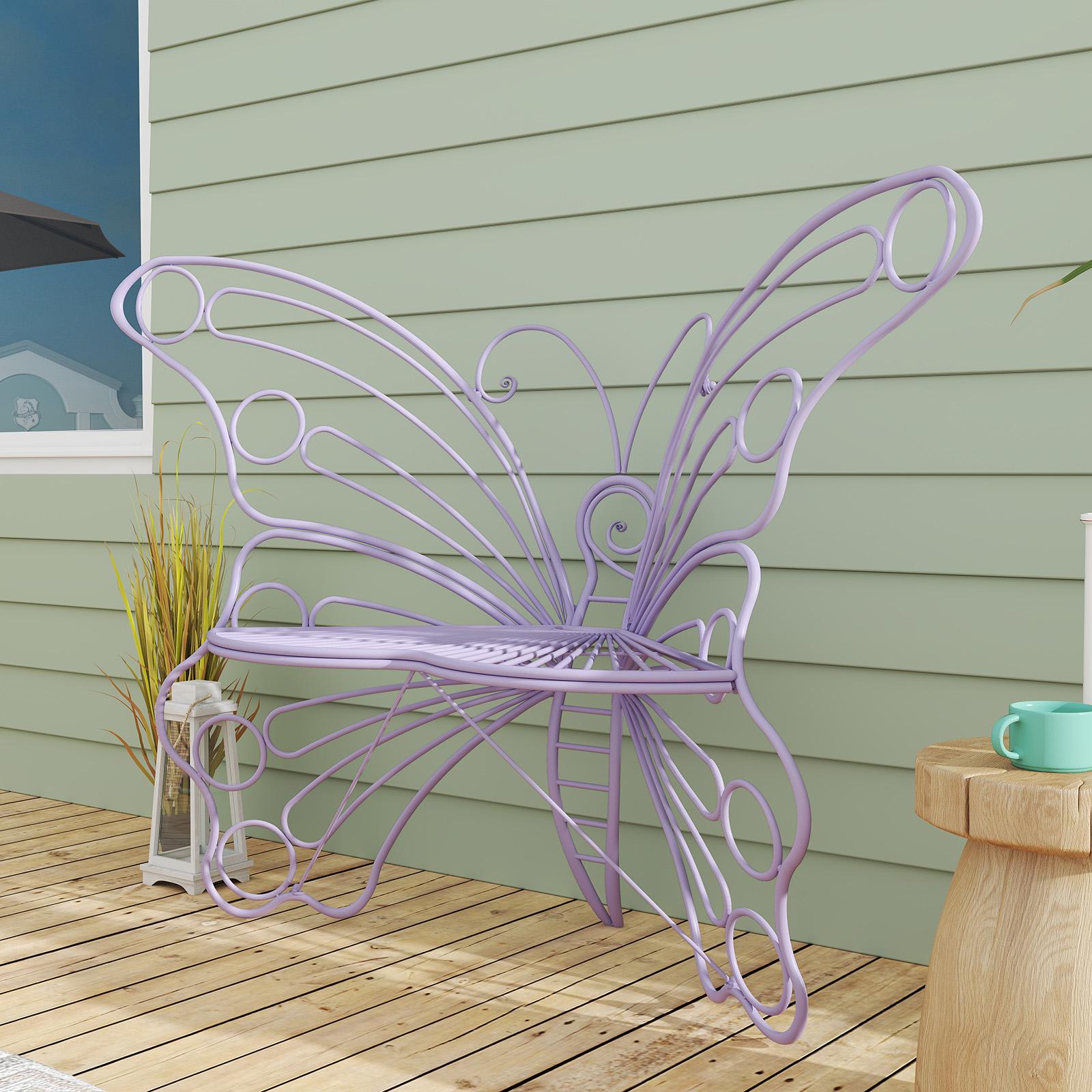 [SummerVibes]HLR，Outdoor Metal Butterfly Chairs, Y2K Aesthetic, Boho & Cottagecore Style, Seating for Patio, Garden, Backyard, Cute & Sturdy for Plant Lovers, Families, Teens tiktokshopspringglowup,summervibes