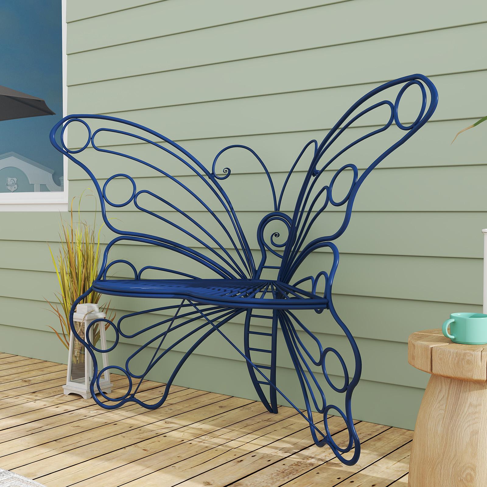 [SummerVibes]HLR，Outdoor Metal Butterfly Chairs, Y2K Aesthetic, Boho & Cottagecore Style, Seating for Patio, Garden, Backyard, Cute & Sturdy for Plant Lovers, Families, Teens tiktokshopspringglowup,summervibes