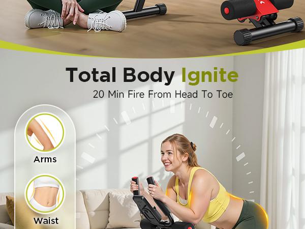 FED Fitness Flybird Series AW1 Ab Workout Machine- Adjustable Multifunctional Abdominal Core Trainer, Tummy Exercise Equipment, At Home Gym Equipment for Beginners, Full Body Strength Training