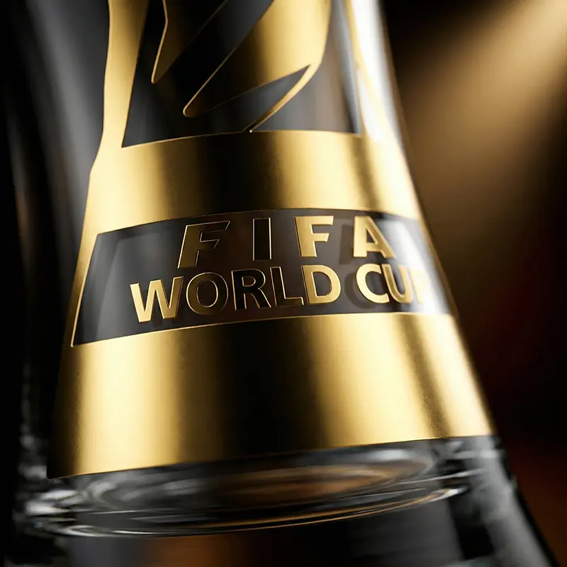 Vaso de cerveza clásico oficial de la Copa Mundial de la FIFA 26 con sello dorado - Edición de coleccionista Summervibes. Vasos para bebidas.