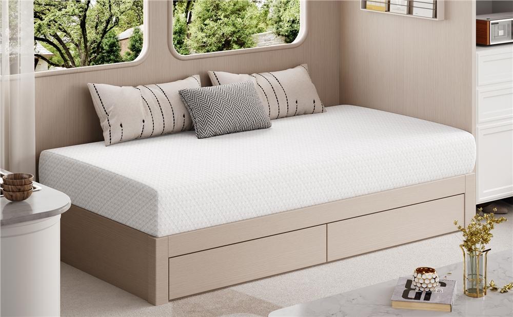 【On Sale】Yaheetech Cooling 8/10/12in Memory Foam Mattress Cooling Fiberglass free with 3 Foam Layers Gel Infused Green Tea Scent Medium Firm Twin Full Queen Size Ready in a Snap Body Hugging Comfort Cooler Fresher Nights, CertiPUR-US Certified
