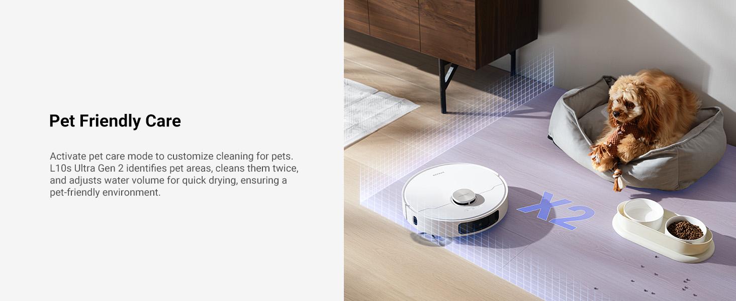 【New Arrivals】DREAME L10s Ultra Gen 2 Robot Vacuum and Mop, 10,000Pa Suction, MopExtend Tech, All-in-One Base Station, 75 Days Auto-Empty, Mop Self-Washing&Drying, Smart Obstacle Avoidance, Carpet Cleaning