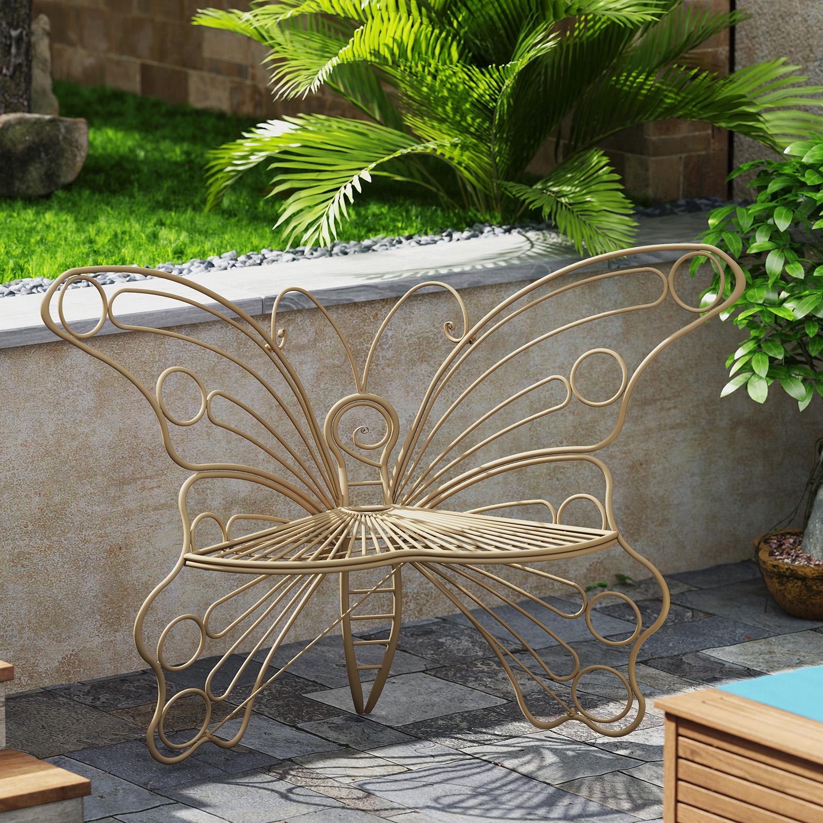 [SummerVibes]HLR，Outdoor Metal Butterfly Chairs, Y2K Aesthetic, Boho & Cottagecore Style, Seating for Patio, Garden, Backyard, Cute & Sturdy for Plant Lovers, Families, Teens tiktokshopspringglowup,summervibes