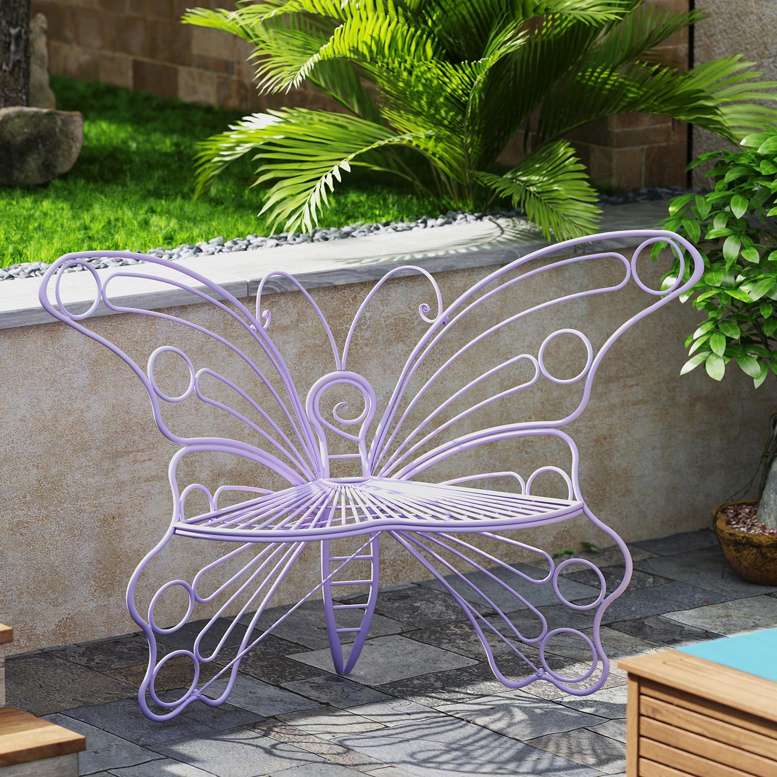 [SummerVibes]HLR，Outdoor Metal Butterfly Chairs, Y2K Aesthetic, Boho & Cottagecore Style, Seating for Patio, Garden, Backyard, Cute & Sturdy for Plant Lovers, Families, Teens tiktokshopspringglowup,summervibes