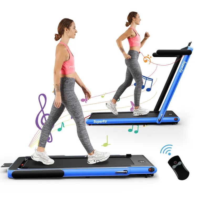 Walking Pad: Cinta de correr plegable de 7.5 MPH con aplicación inteligente y control remoto, monitor LED con Bluetooth, máquina de correr compacta para espacios reducidos, cinta portátil y plegable para usar bajo el escritorio en la oficina en casa.
