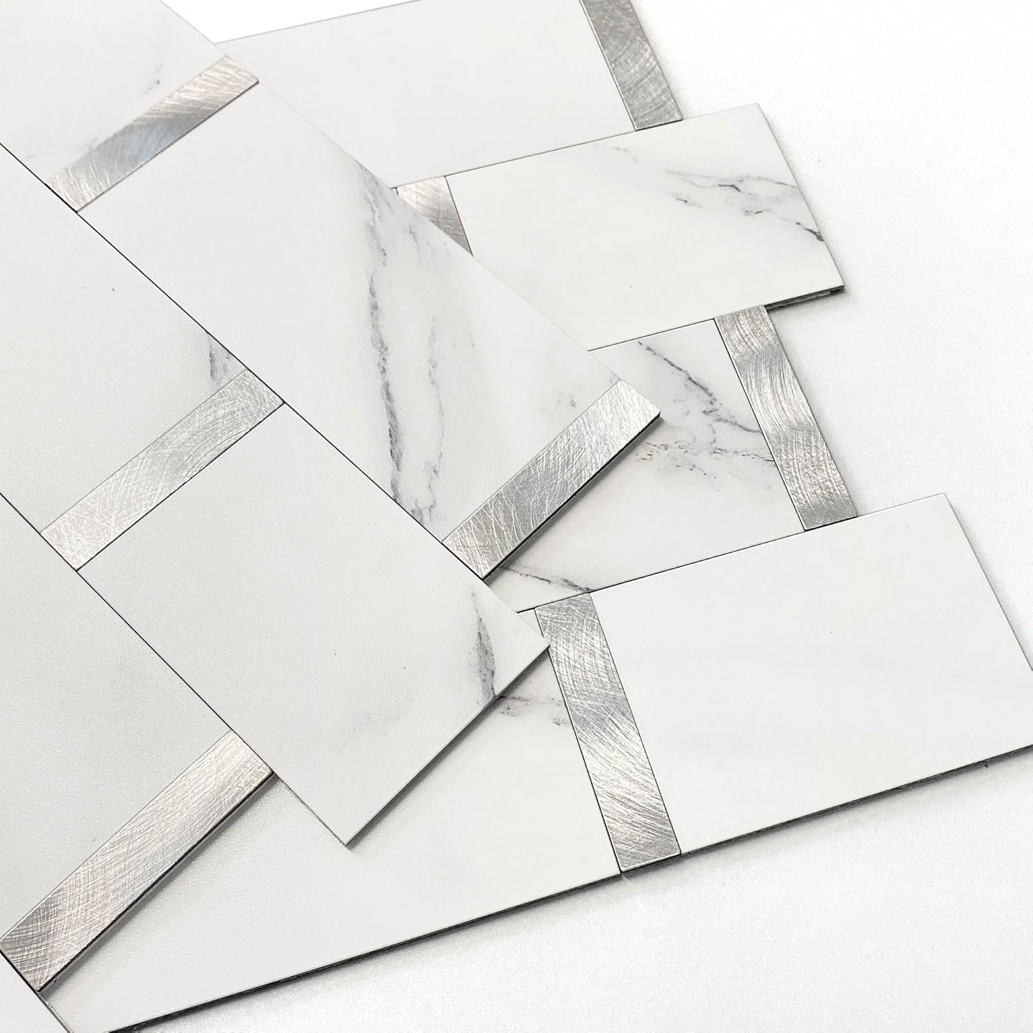 Tile Peel and Stick Backsplash Self-Adhesive Bathroom Wall Tiles