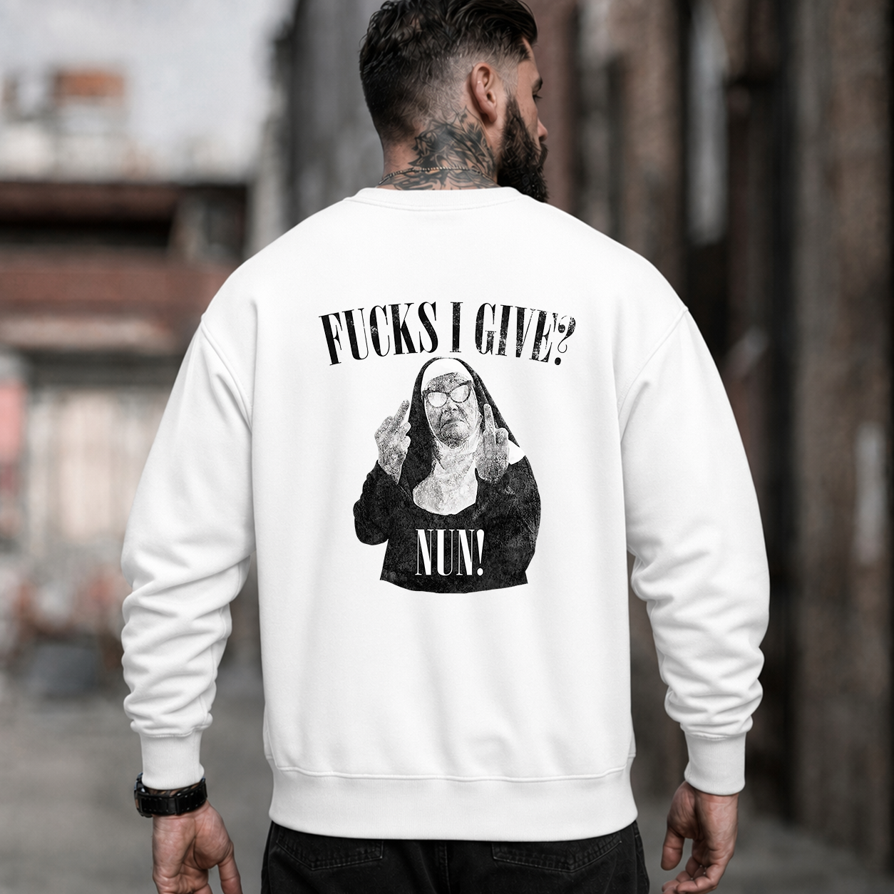 Fucks I Give Rebel Nun Graphic T-Shirt & Hoodie