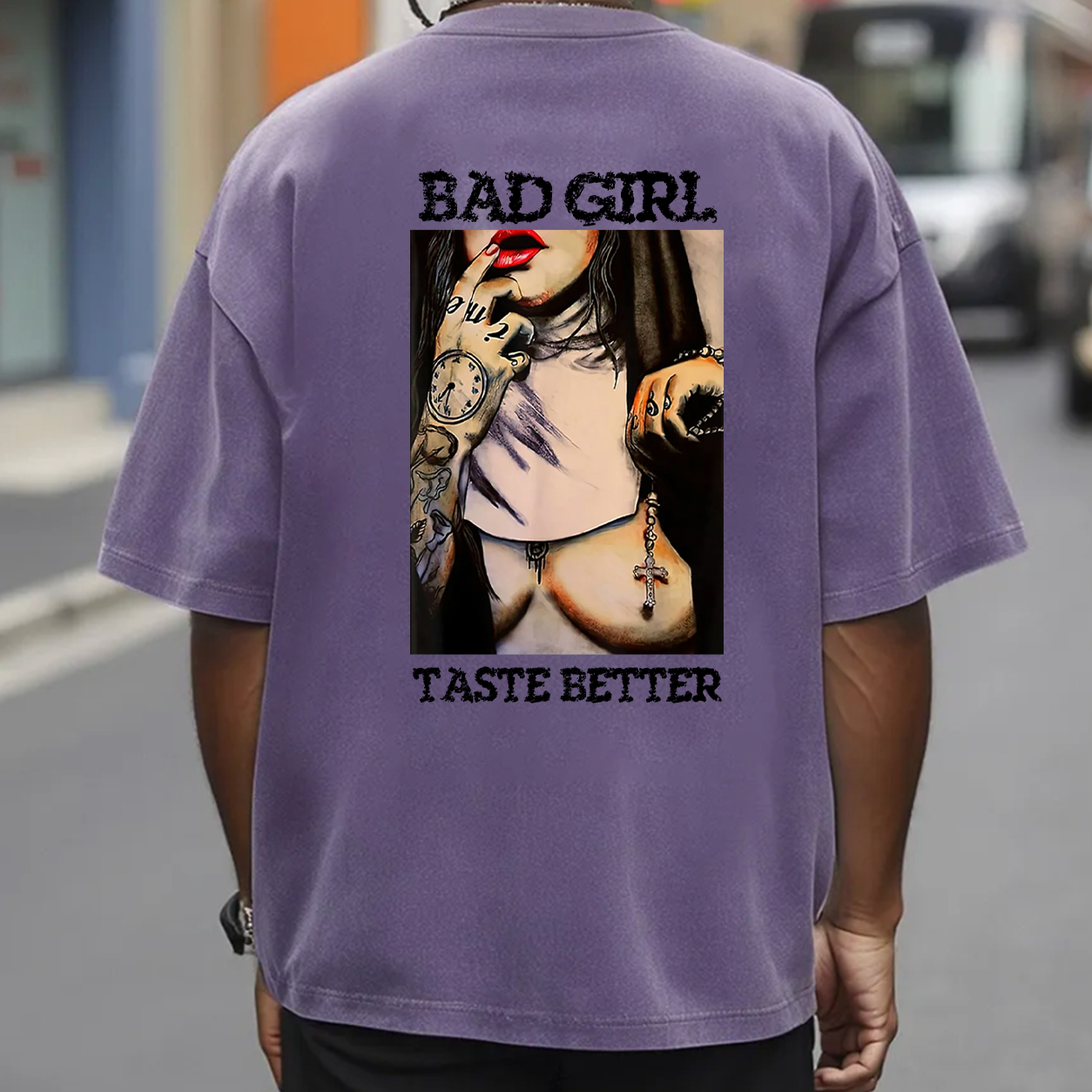 Bad Girl Vintage Pin-Up Graphic T-Shirt & Hoodie