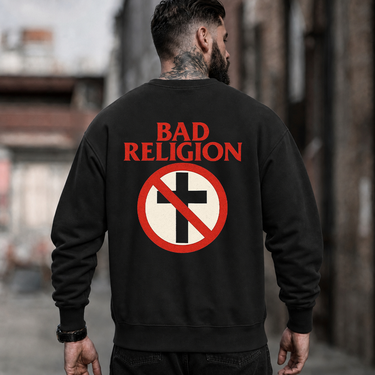 Bad Religion Anti-Cross Graphic T-Shirt & Hoodie