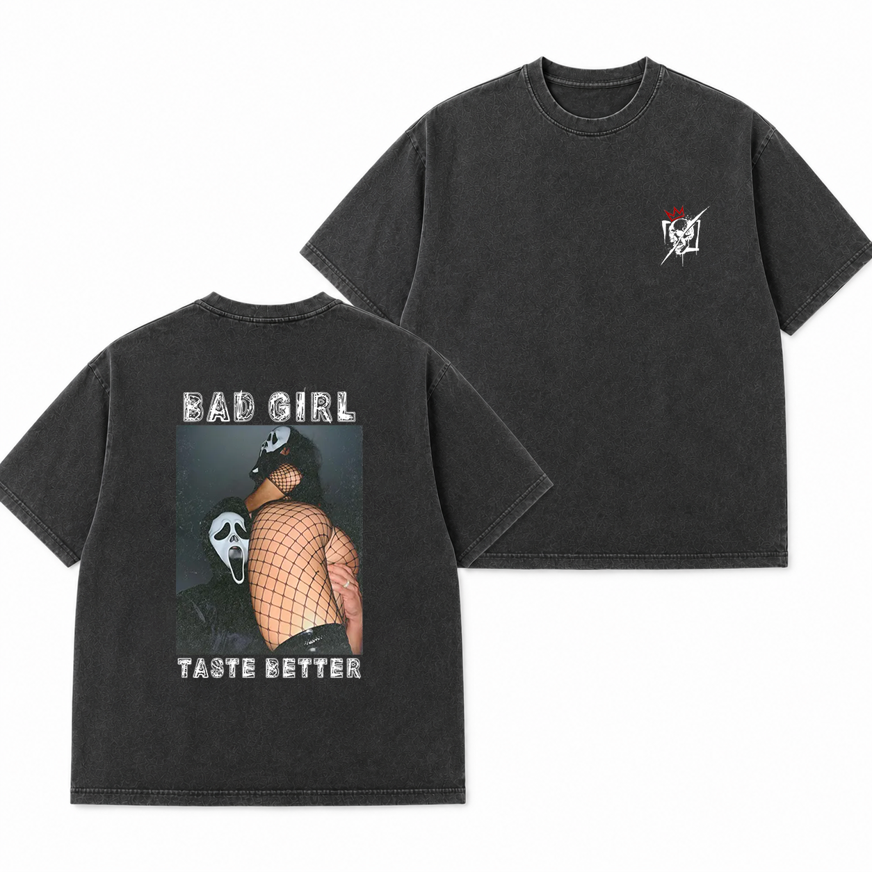 Bad Girl Fishnet Pin-Up Graphic T-Shirt & Hoodie