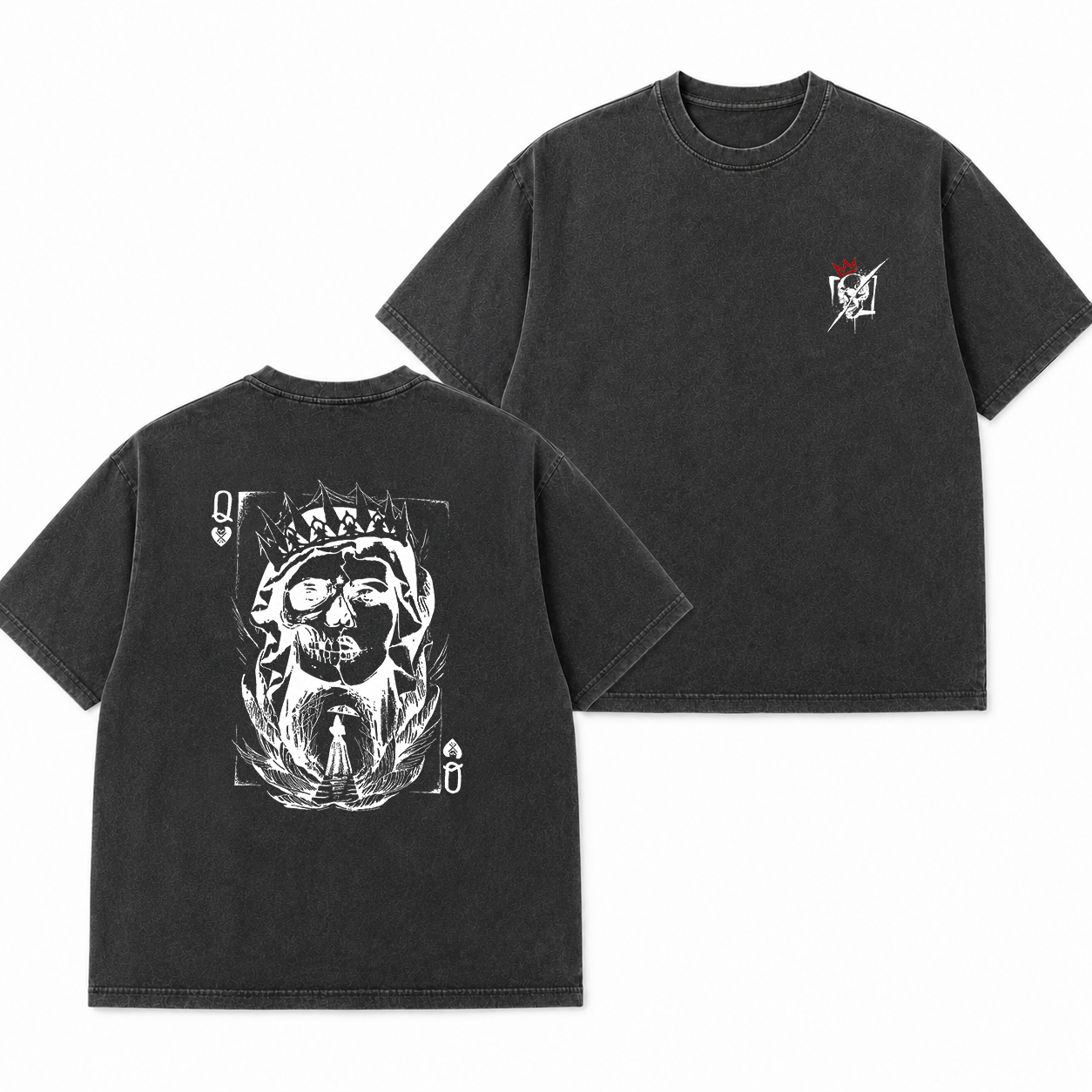 Skull King Playing Card Graphic T-Shirt & Hoodie