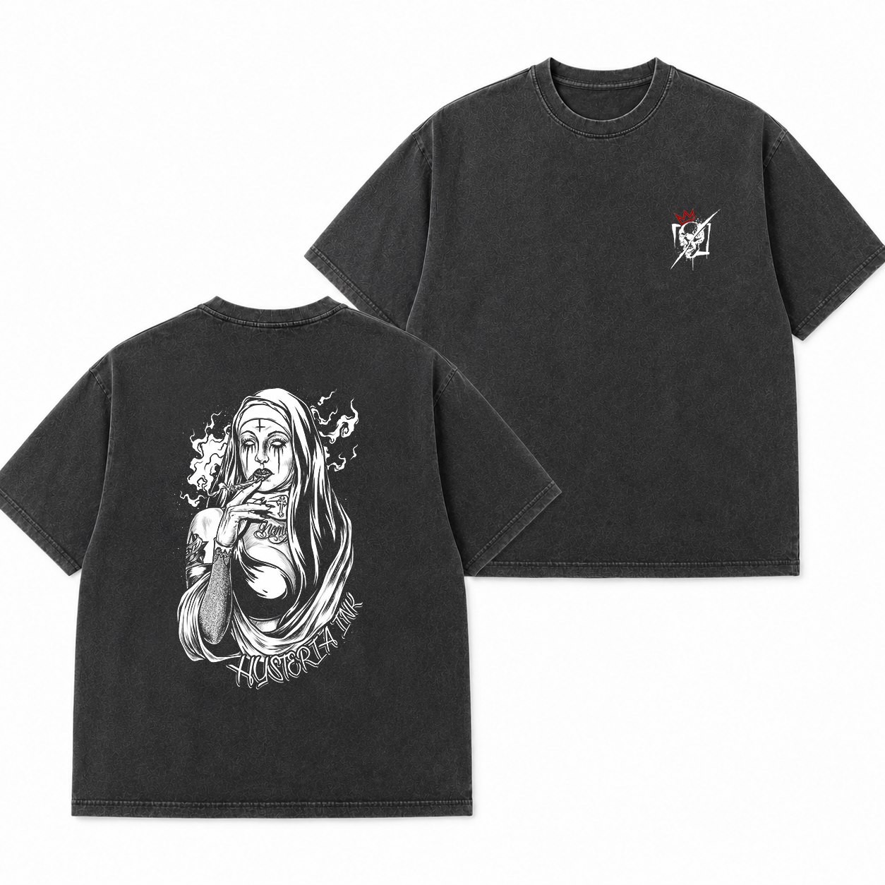 Smoking Nun Gothic Graphic T-Shirt & Hoodie