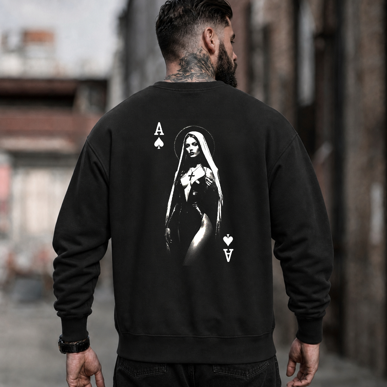 Gothic Nun Ace of Spades T-Shirt & Hoodie