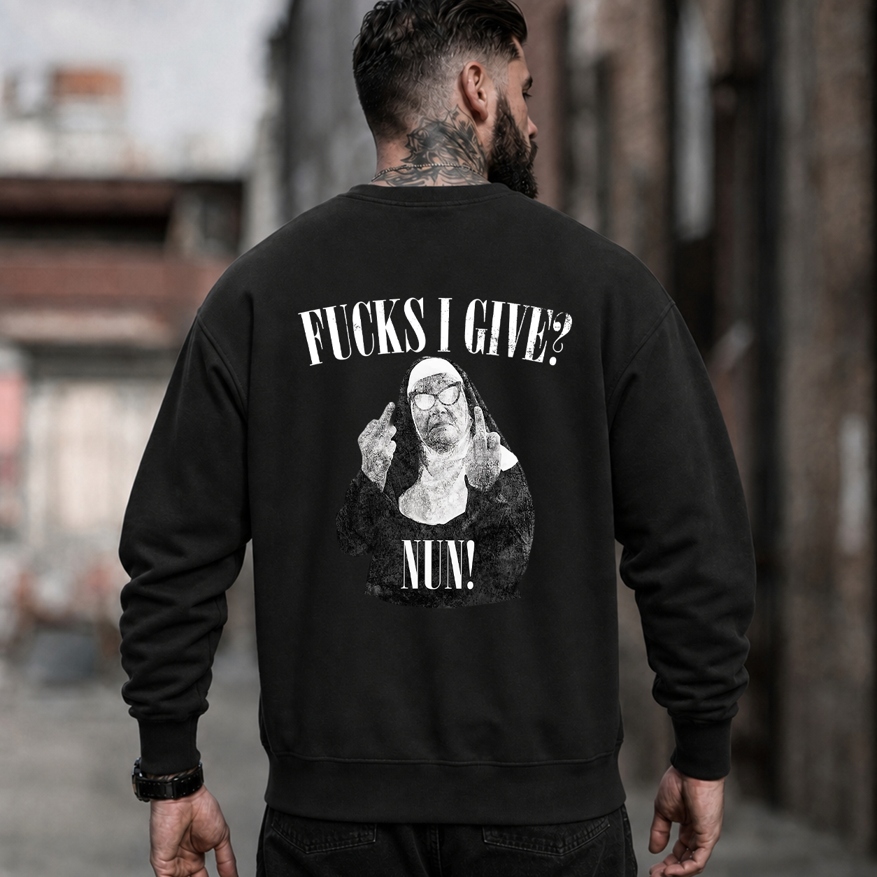 Fucks I Give Rebel Nun Graphic T-Shirt & Hoodie