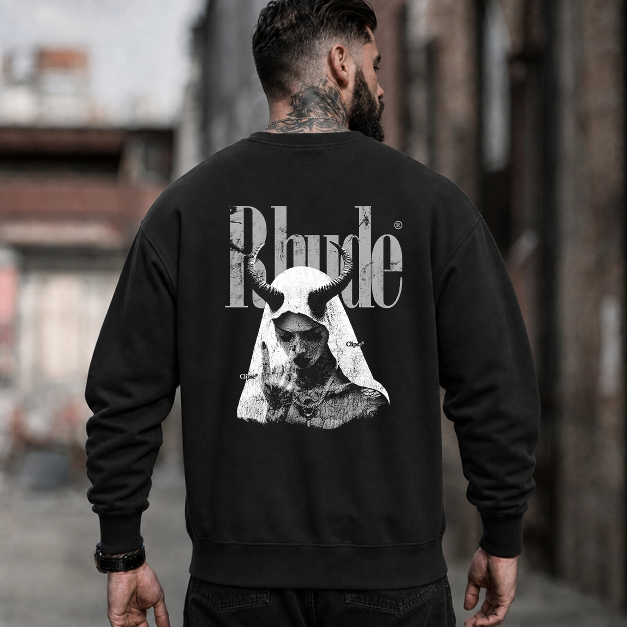 Rude Horned Nun Gothic Graphic T-Shirt & Hoodie