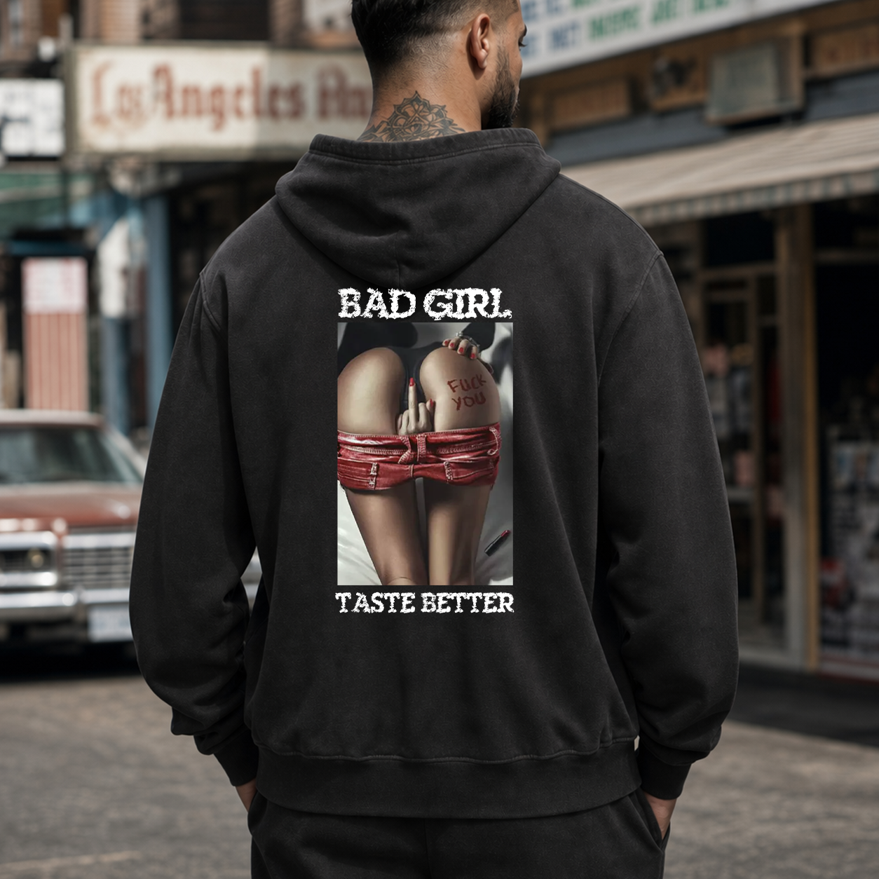 Bad Girl Bondage Pin-Up Graphic T-Shirt & Hoodie
