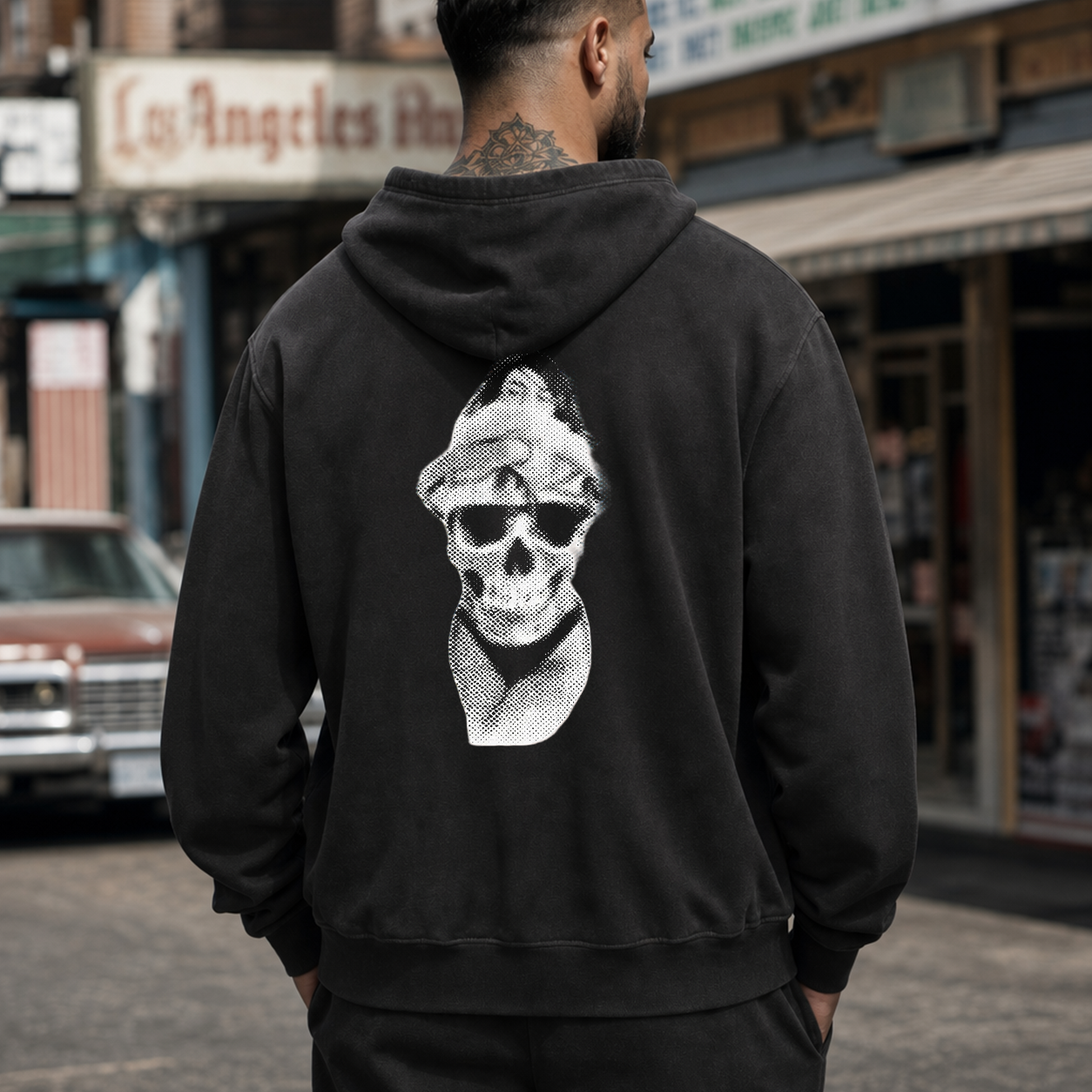 Skull Bandana Streetwear Graphic T-Shirt & Hoodie