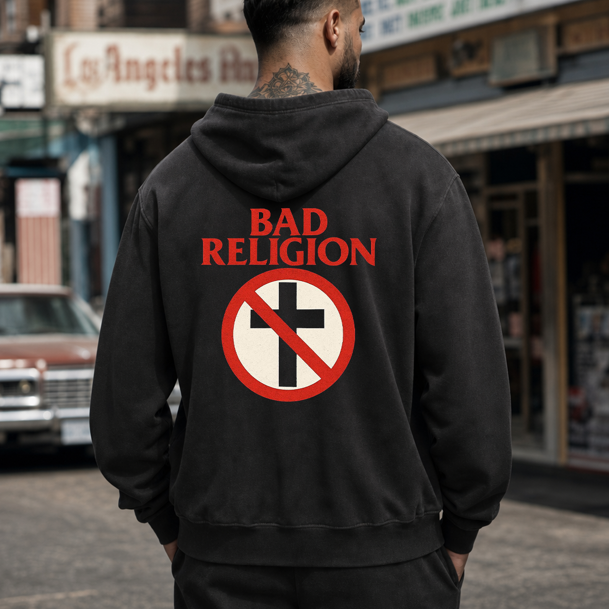 Bad Religion Anti-Cross Graphic T-Shirt & Hoodie