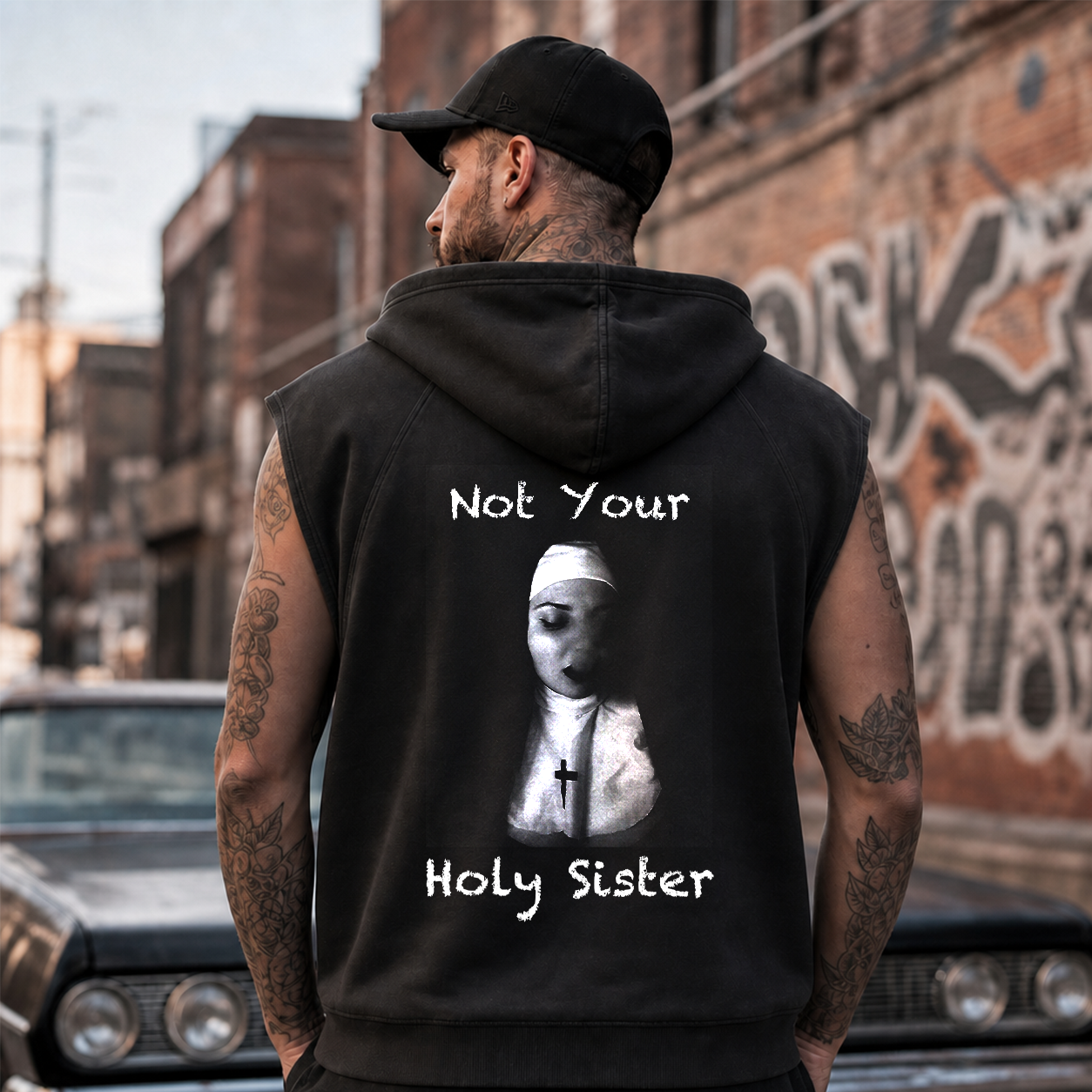 Not Your Holy Sister Vintage Nun T-Shirt & Hoodie