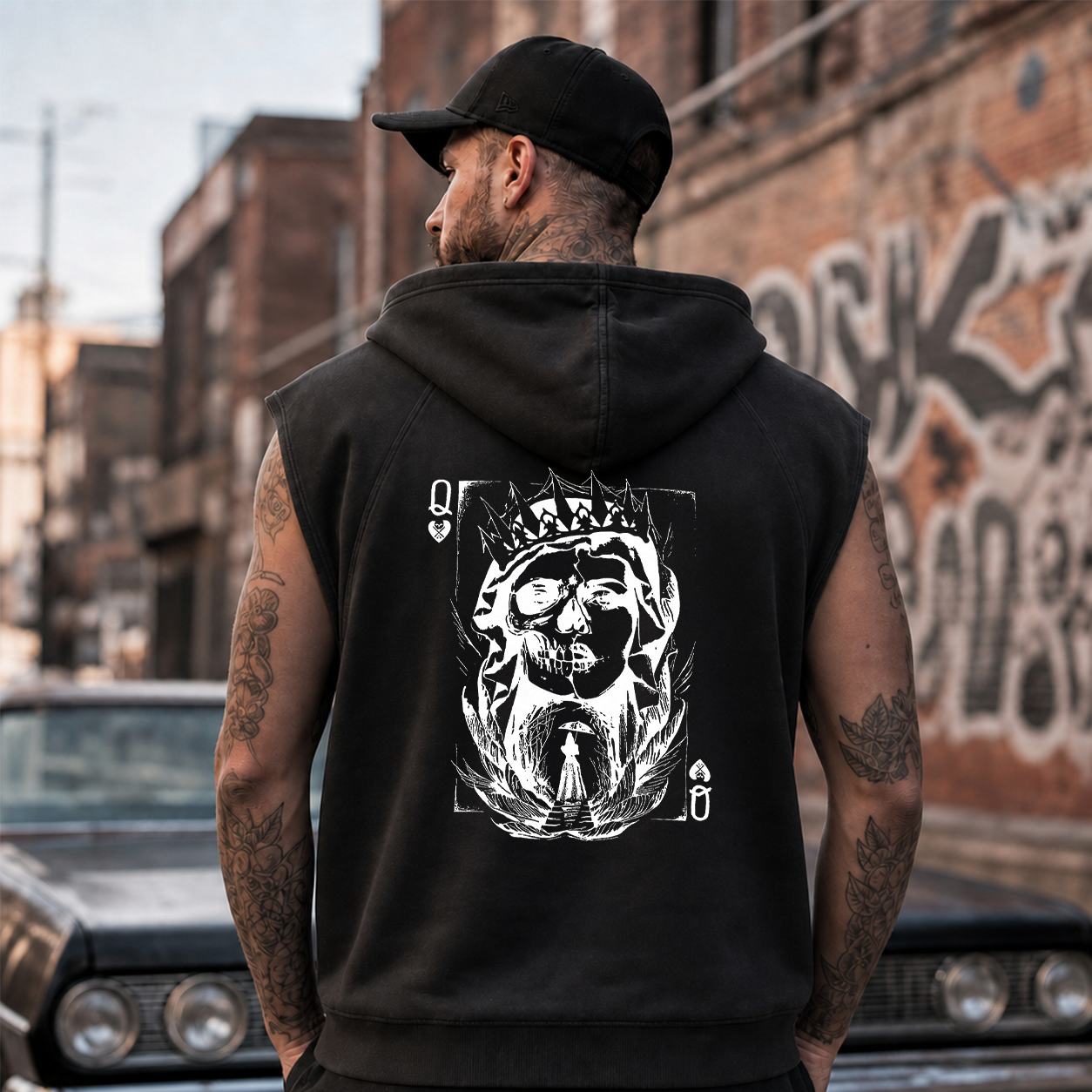 Skull King Playing Card Graphic T-Shirt & Hoodie
