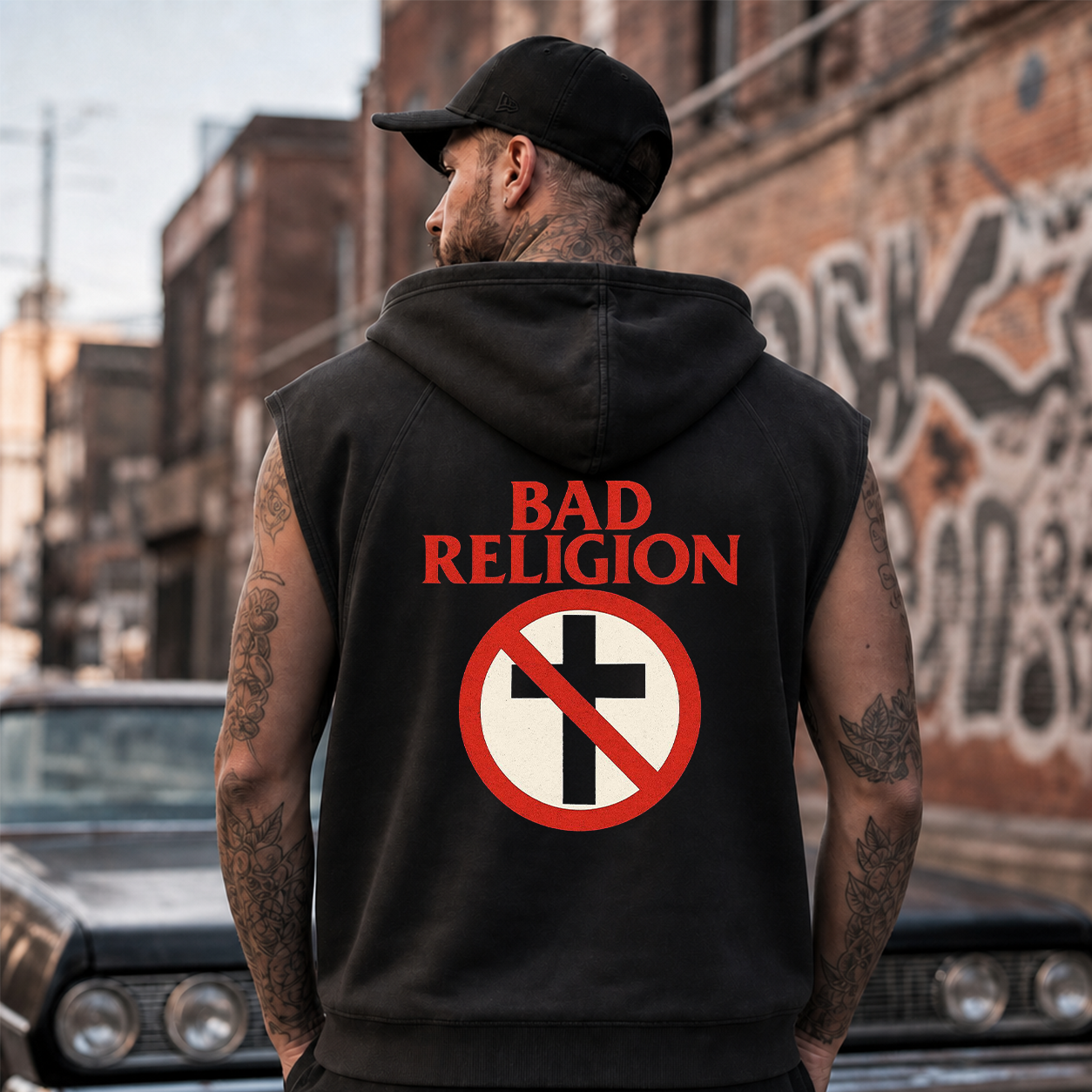 Bad Religion Anti-Cross Graphic T-Shirt & Hoodie