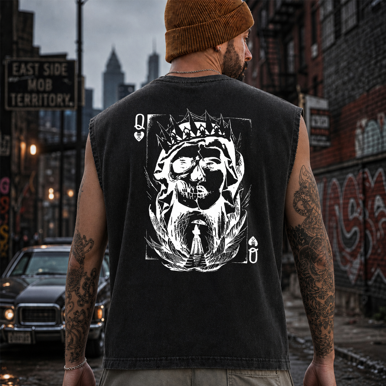 Skull King Playing Card Graphic T-Shirt & Hoodie