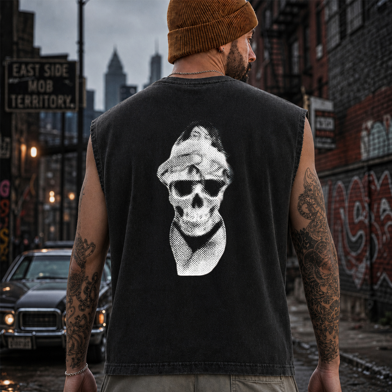Skull Bandana Streetwear Graphic T-Shirt & Hoodie