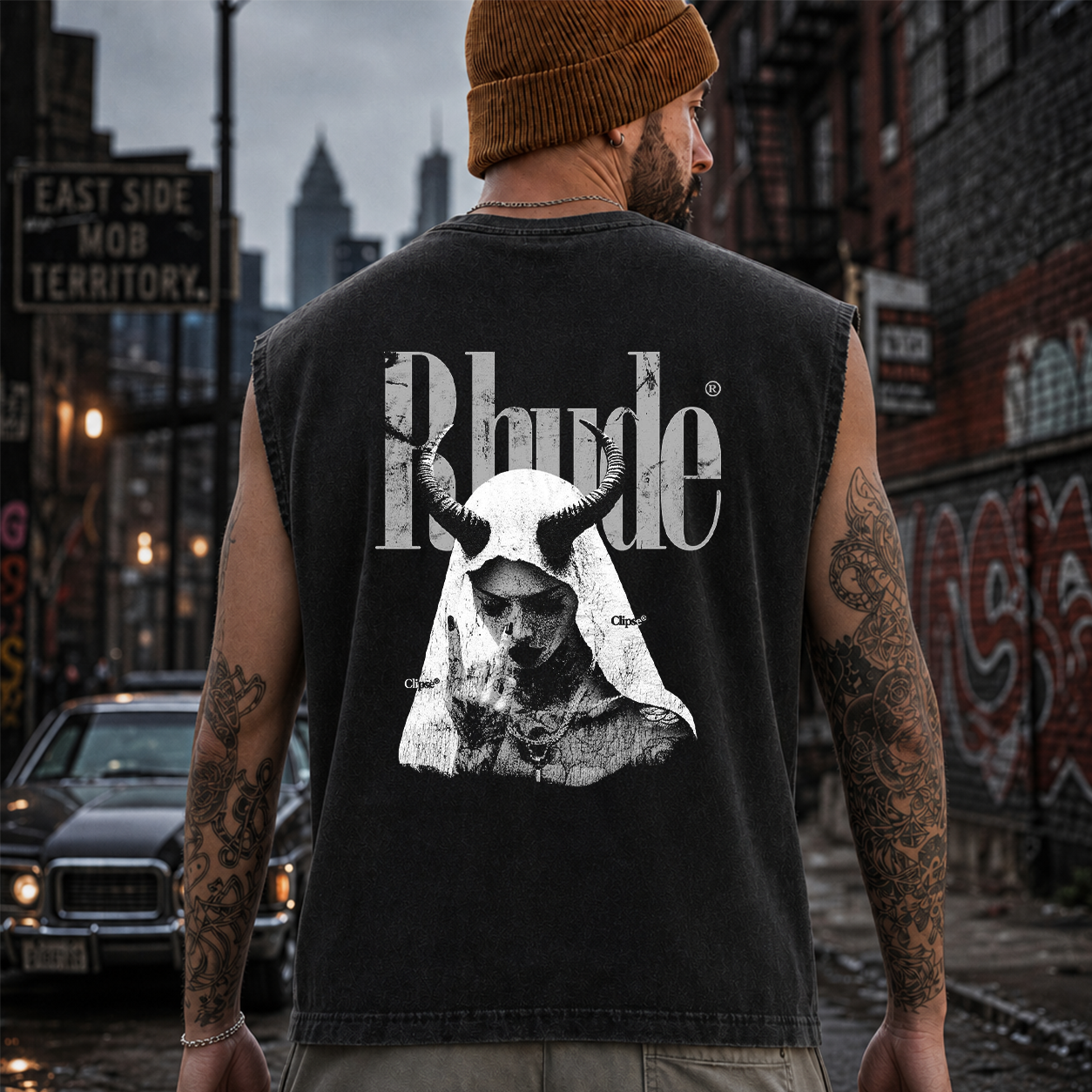 Rude Horned Nun Gothic Graphic T-Shirt & Hoodie