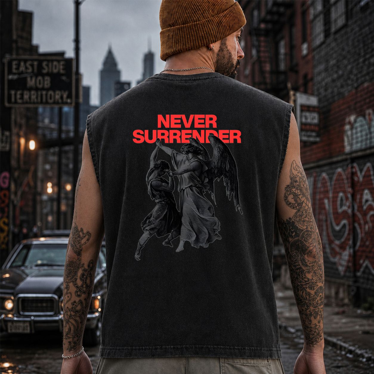 Never Surrender Fallen Angel T-Shirt & Hoodie