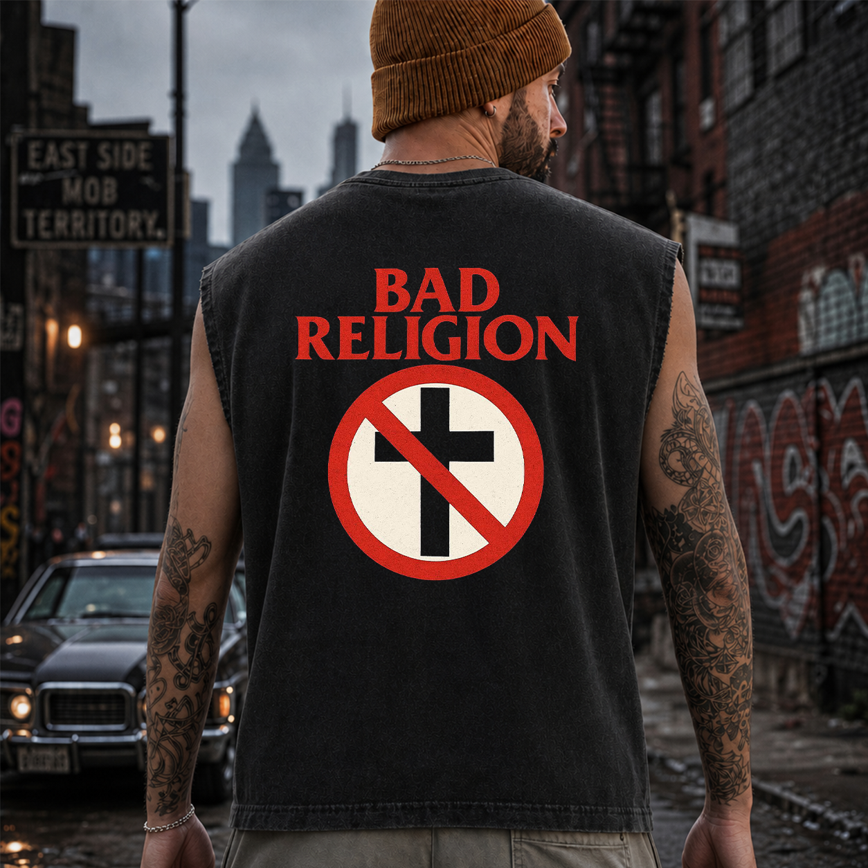 Bad Religion Anti-Cross Graphic T-Shirt & Hoodie