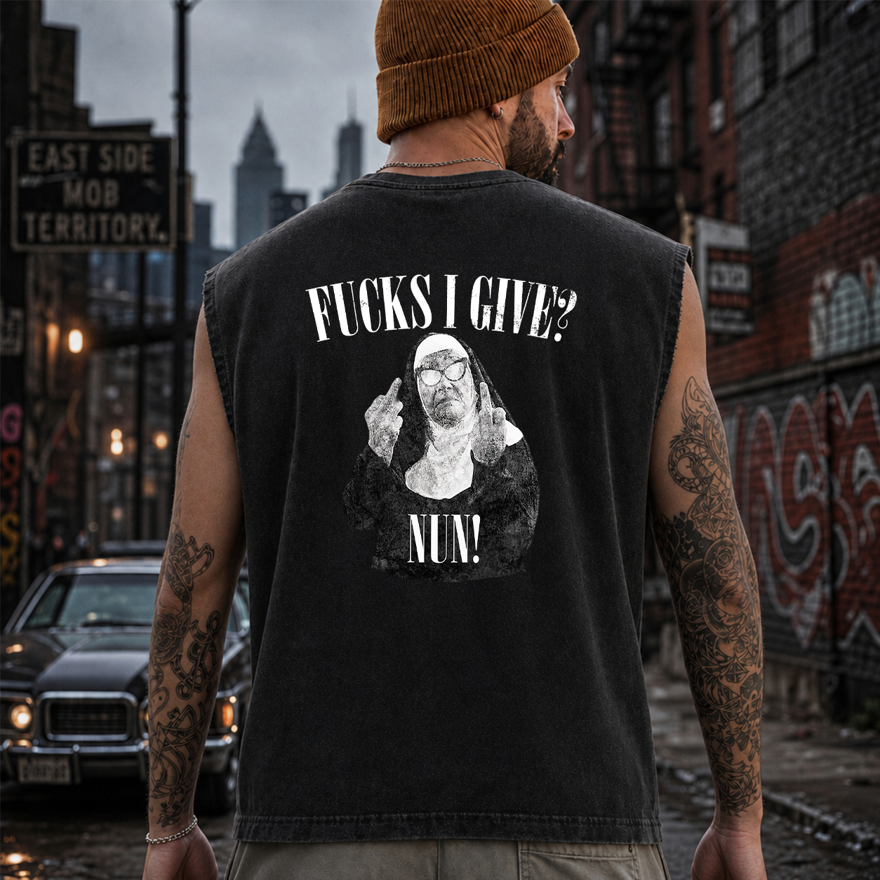 Fucks I Give Rebel Nun Graphic T-Shirt & Hoodie