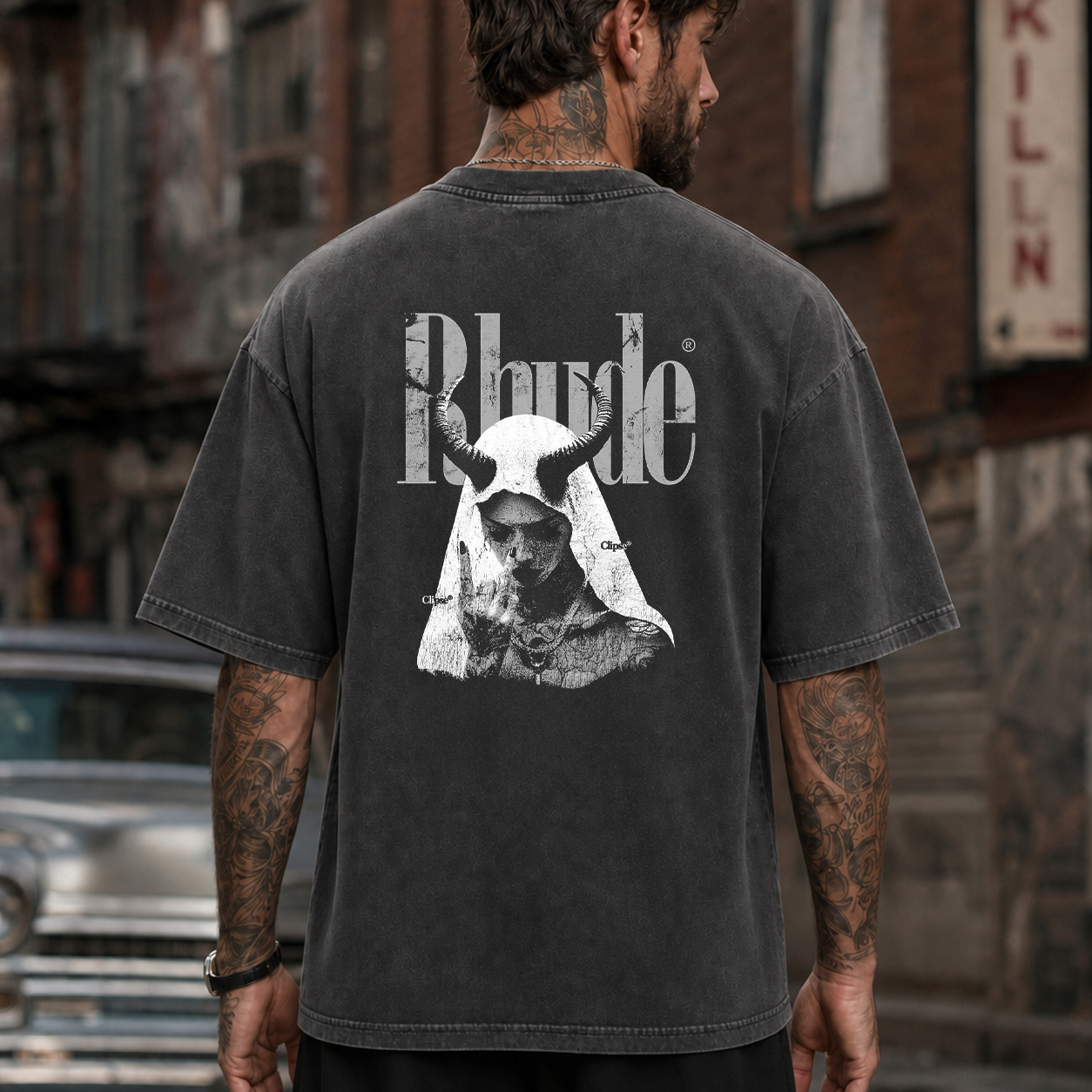 Rude Horned Nun Gothic Graphic T-Shirt & Hoodie