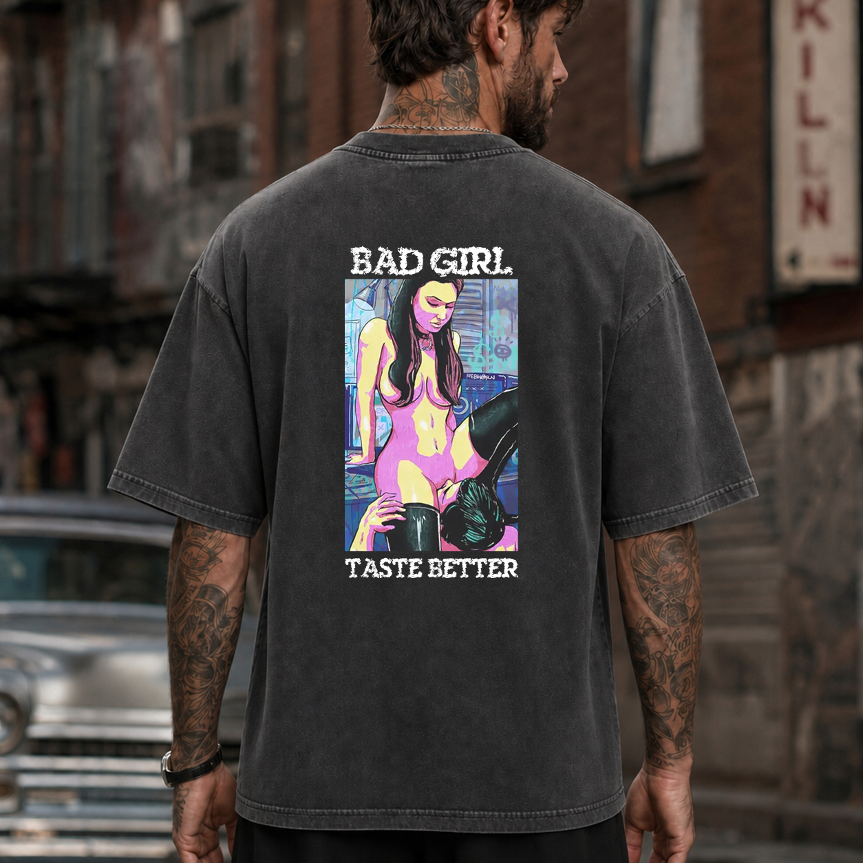 Bad Girl Taste Better Pin-Up T-Shirt & Hoodie