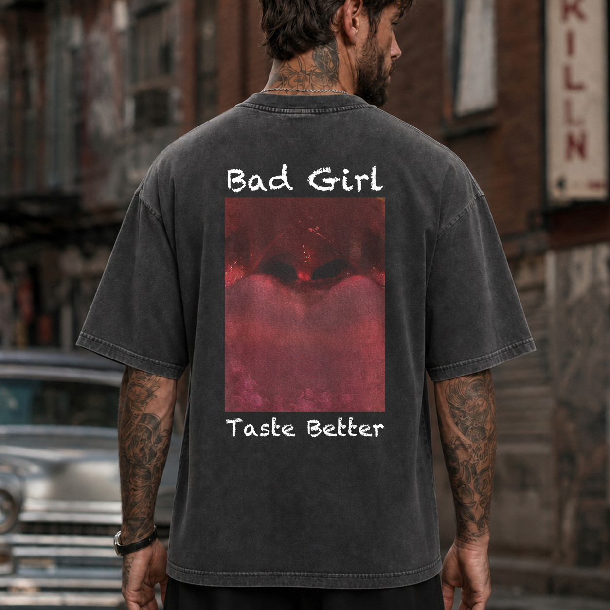 Bad Girl Taste Better Red Graphic T-Shirt & Hoodie