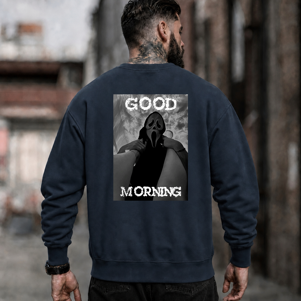 Good Morning Scream Mask Horror T-Shirt & Hoodie