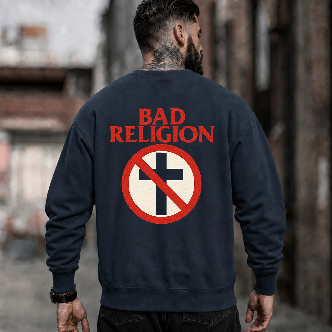 Bad Religion Anti-Cross Graphic T-Shirt & Hoodie