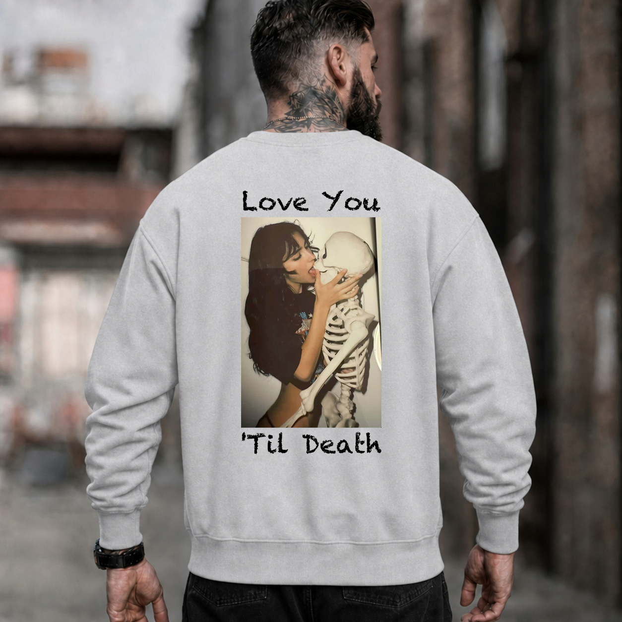 Love You Till Death Skeleton Kiss T-Shirt & Hoodie