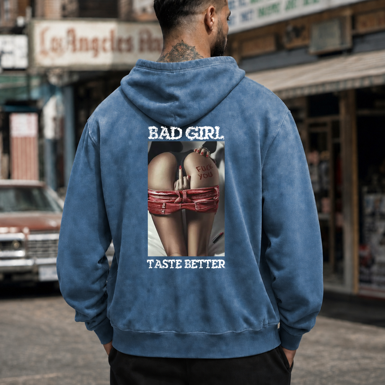 Bad Girl Bondage Pin-Up Graphic T-Shirt & Hoodie