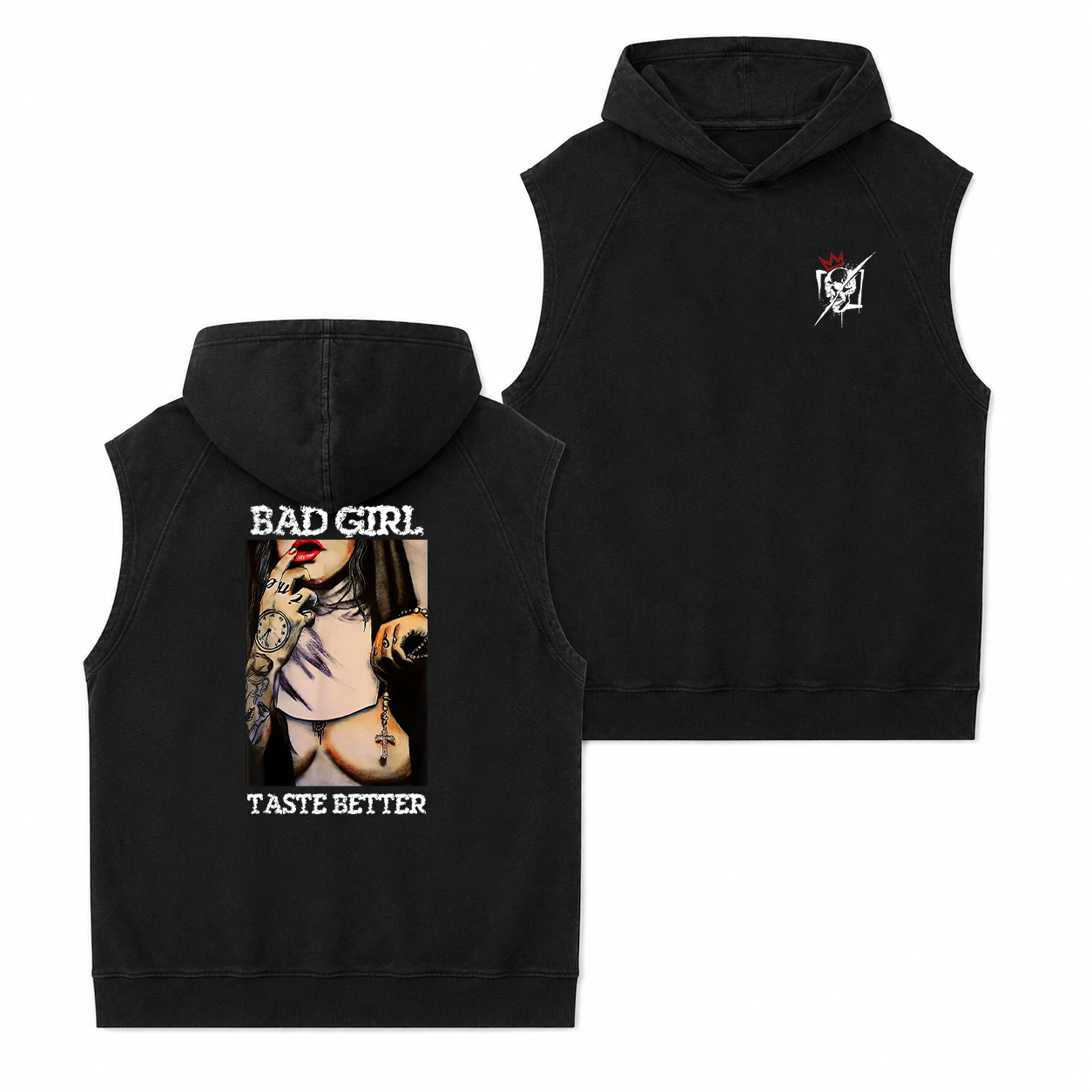 Bad Girl Vintage Pin-Up Graphic T-Shirt & Hoodie