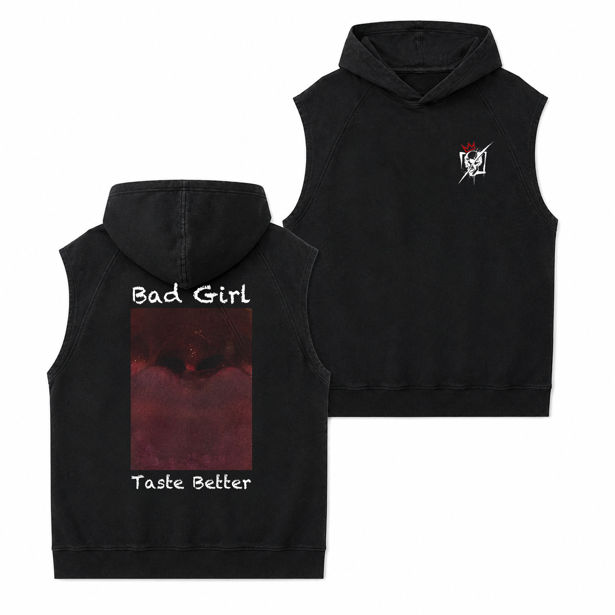 Bad Girl Taste Better Red Graphic T-Shirt & Hoodie