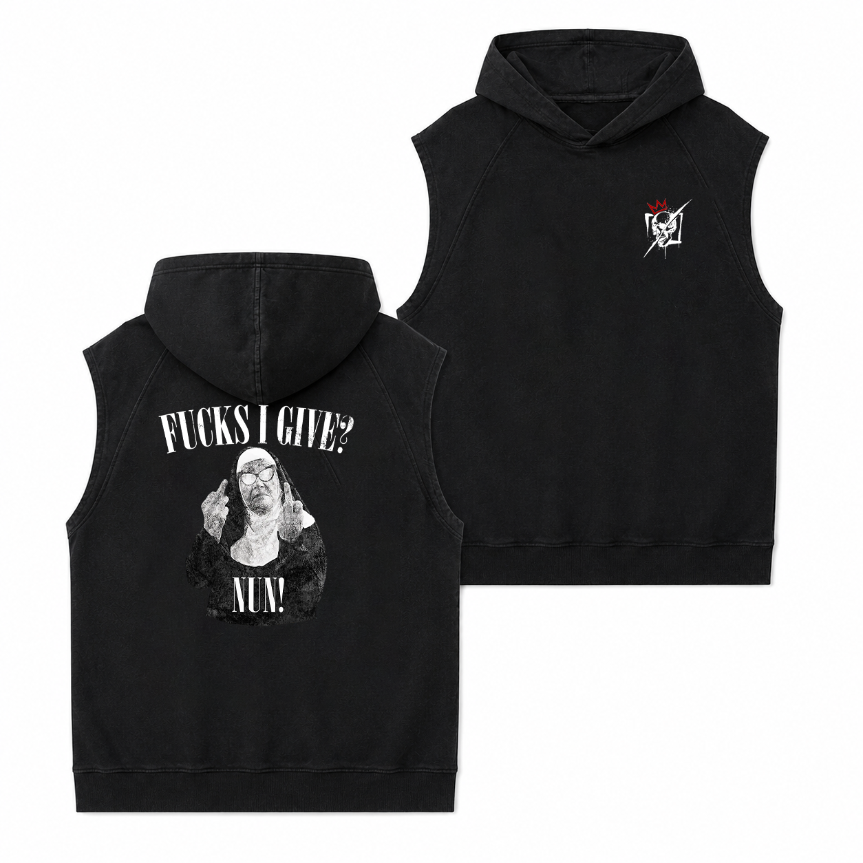 Fucks I Give Rebel Nun Graphic T-Shirt & Hoodie
