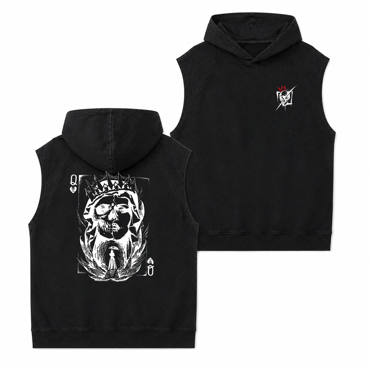 Skull King Playing Card Graphic T-Shirt & Hoodie