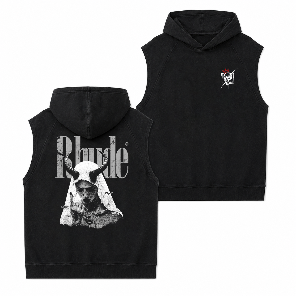 Rude Horned Nun Gothic Graphic T-Shirt & Hoodie