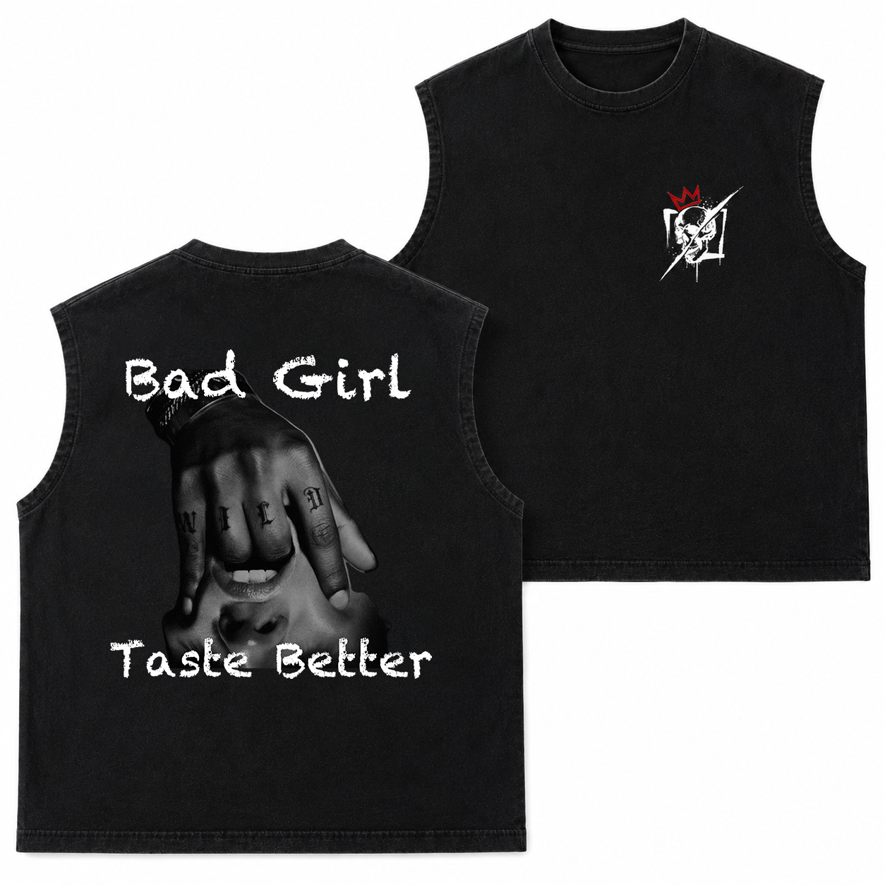 Bad Girl Taste Better Hand Graphic T-Shirt & Hoodie