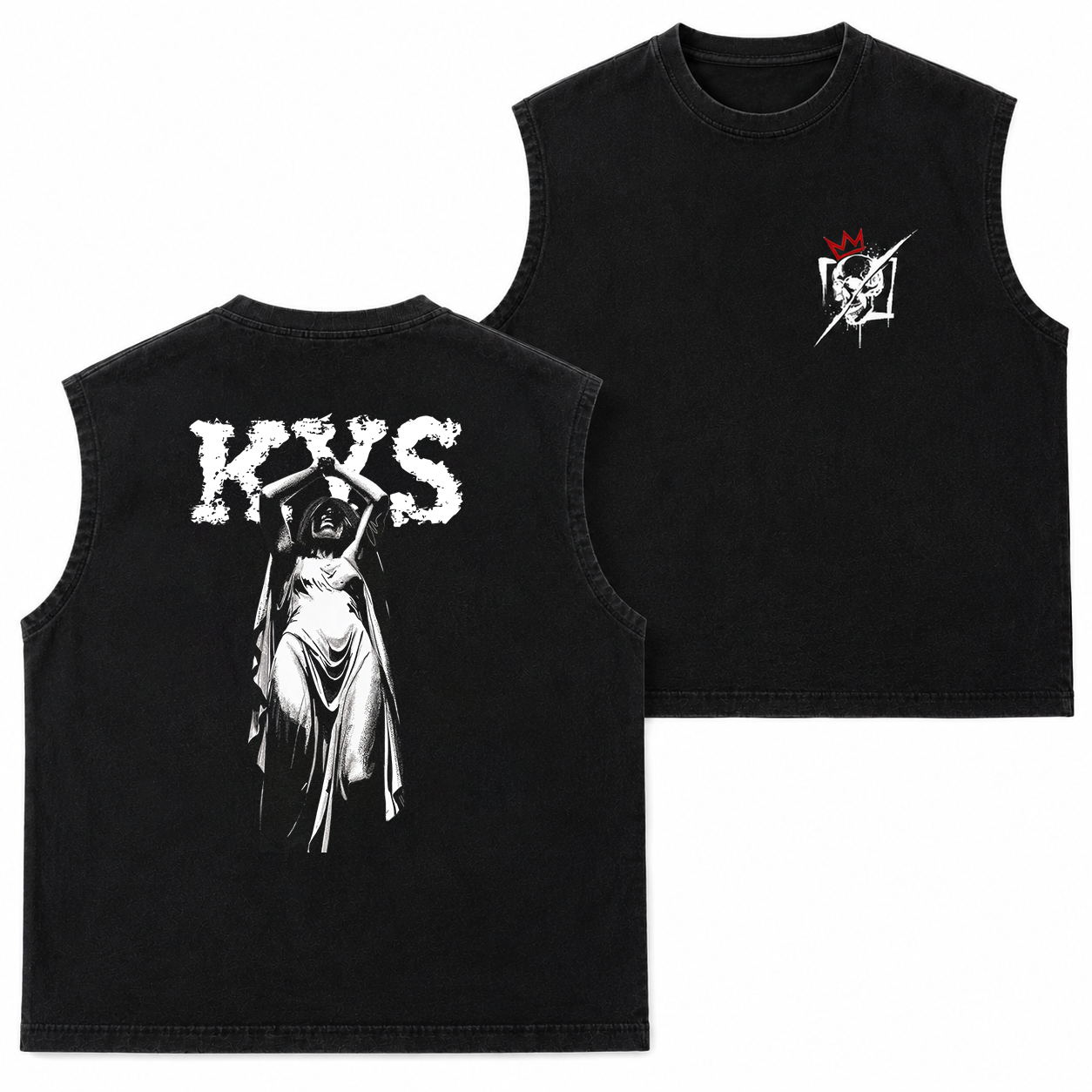 Kiss Me Gothic Nun Graphic T-Shirt & Hoodie
