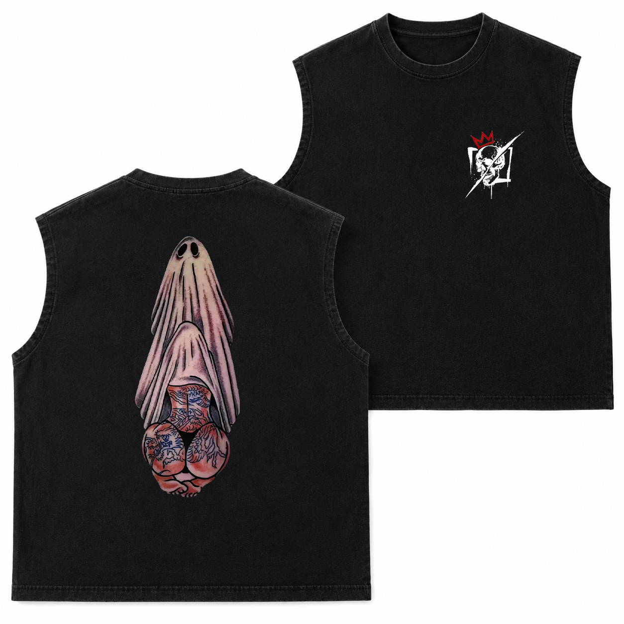 Tattooed Ghost Girl Graphic T-Shirt & Hoodie